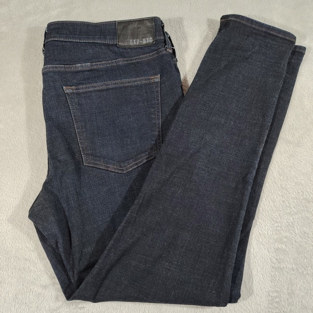 Express‎ Skinny Hyper Stretch Jeans Ladies 36/31 Dark Blue Denim Comfort Classic